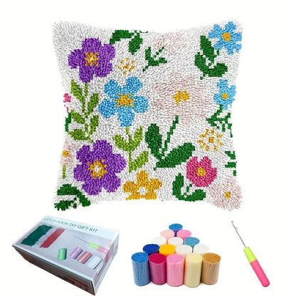 Nakış Kanca Kiti Desenli Yastık Kılıfı DIY El Sanatları Seti - MAKKA