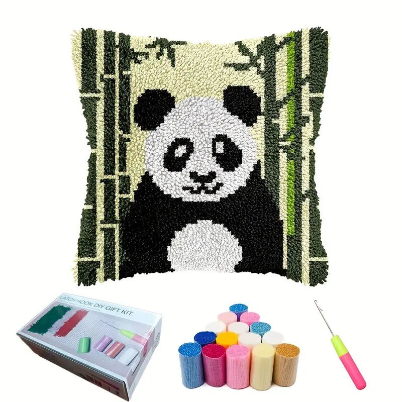 Nakış Kanca Kiti Desenli Yastık Kılıfı DIY El Sanatları Seti - MAKKA