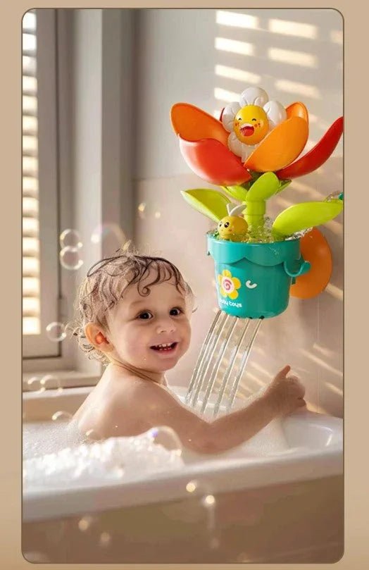 Neşeli Çiçek Banyo Oyuncağı - Dönen Karakterli Su Aktivitesi - MAKKA