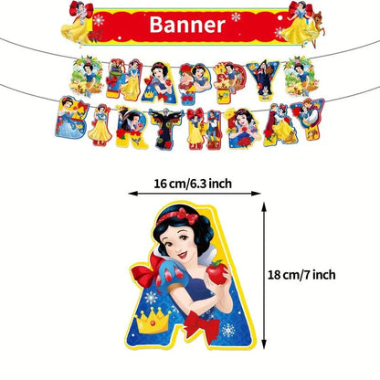 Pamuk Prenses 30 Parça Pembe Altın Doğum Günü Parti Seti - MAKKA