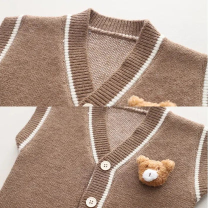 Pamuklu Ayıcık Detaylı 3 Parça Çocuk Takımı - 1 - 5 Yaş - MAKKA