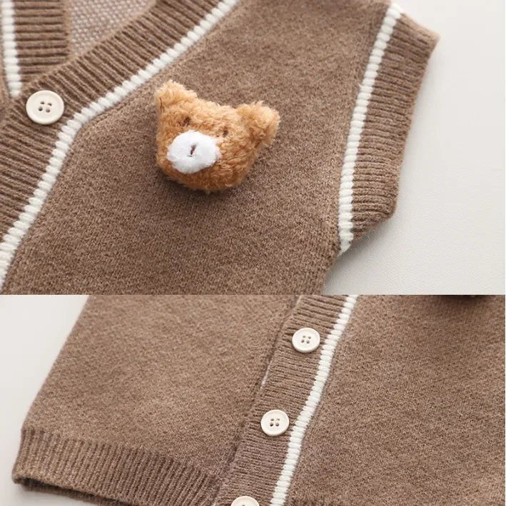 Pamuklu Ayıcık Detaylı 3 Parça Çocuk Takımı - 1 - 5 Yaş - MAKKA