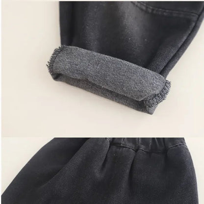 Pamuklu Baskılı Tişörtlü Kot Gömlekli 3 Parça Erkek Çocuk Takım - MAKKA