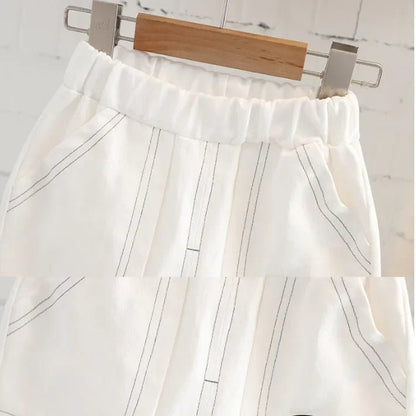 Pamuklu Çizgili 3 Parça Dinozor Çantalı Çocuk Takımı 1 - 5 Yaş - MAKKA