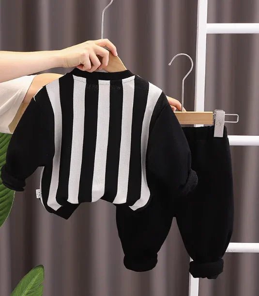 Pamuklu Panda Desenli Siyah Beyaz Çocuk Takımı 1–5 Yaş - MAKKA