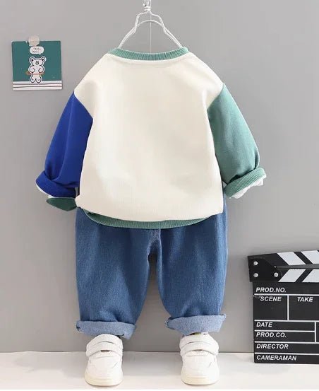 Pamuklu Uzun Kollu Erkek Çocuk Takım 1 - 5 Yaş Bol Kesim - MAKKA