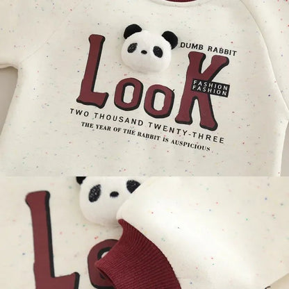 Panda Nakışlı 2'li Çocuk Eşofman Takımı 1 - 5 Yaş - MAKKA