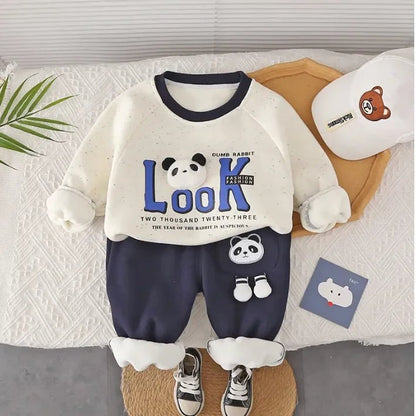 Panda Nakışlı 2'li Çocuk Eşofman Takımı 1 - 5 Yaş - MAKKA