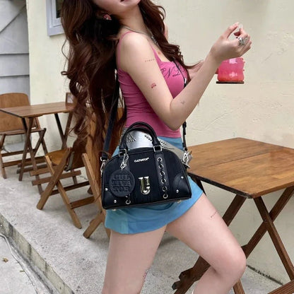 Parıltılı Kontrast Niche Casual Kadın Omuz Çantası 24x15cm - MAKKA