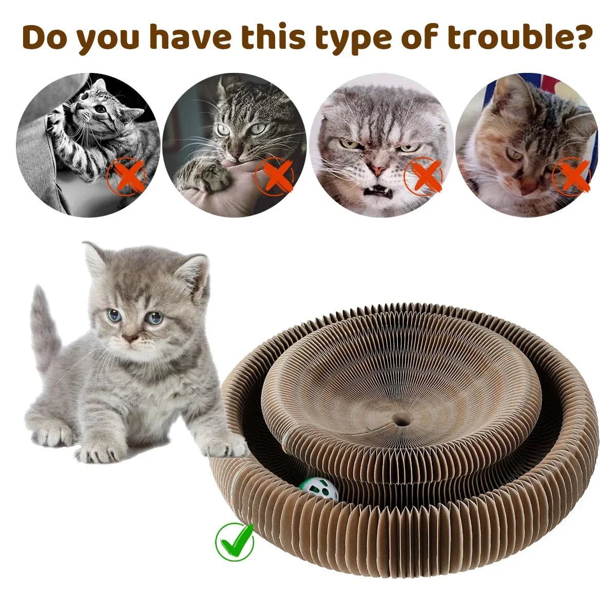 Paw Star Çok Fonksiyonlu Kedi Tırmalama Oyuncağı - MAKKA