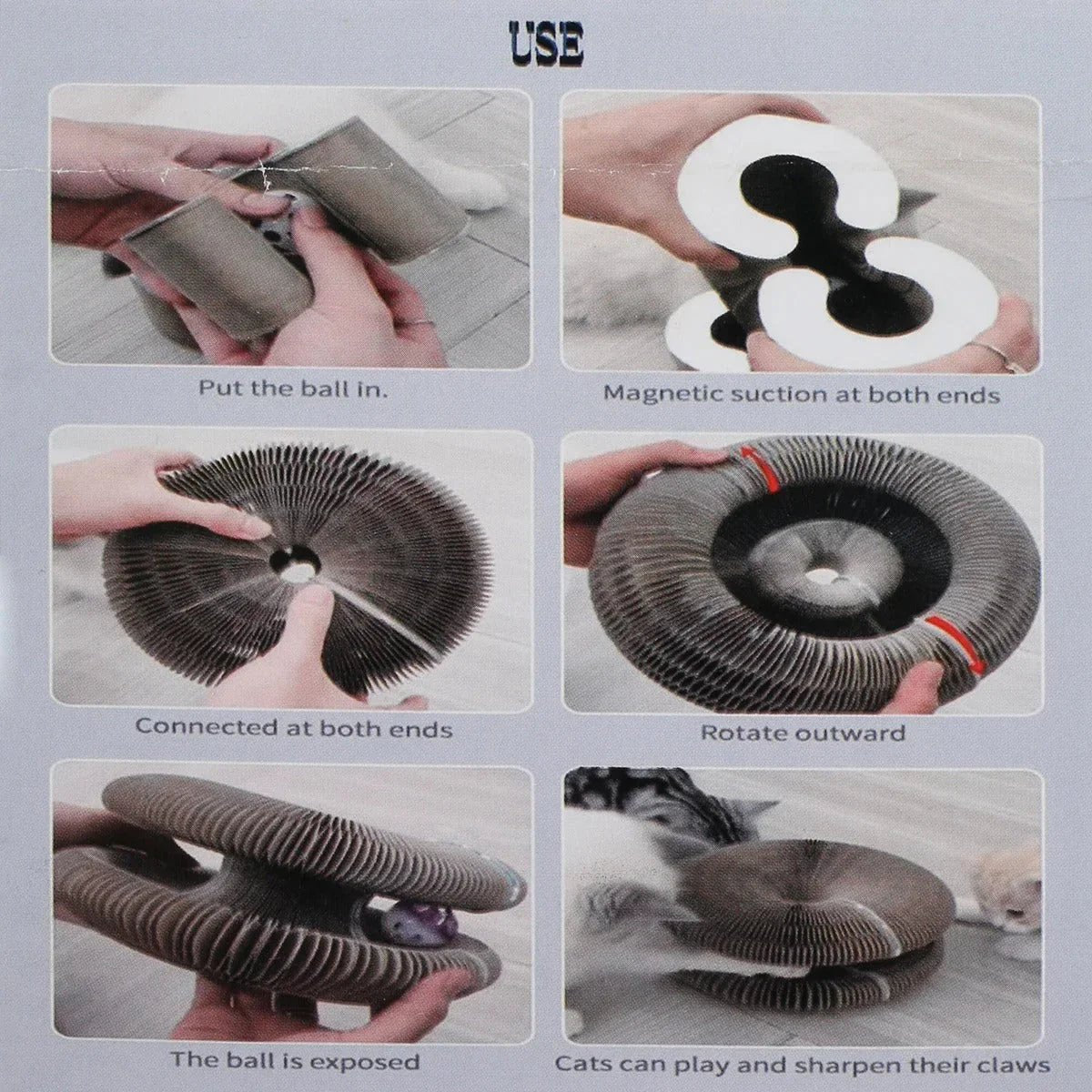 Paw Star Çok Fonksiyonlu Kedi Tırmalama Oyuncağı - MAKKA