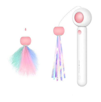 Paw Star Geri Çekilebilir Esnek Kedi Değnek Oyuncağı - MAKKA