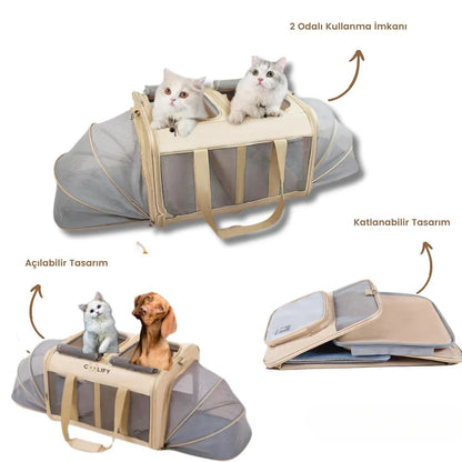 Paw Star Katlanabilir Evcil Hayvan Seyahat Çantası - MAKKA