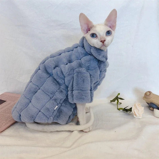 Paw Star Kedi Kürk Ceket Kedi Kıyafeti - MAKKA