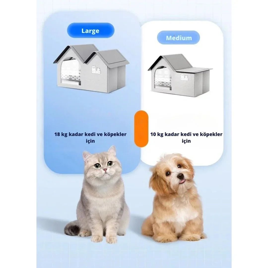 Paw Star Klimalı Soğutuculu Kedi Evi - MAKKA