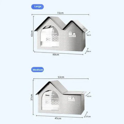 Paw Star Klimalı Soğutuculu Kedi Evi - MAKKA