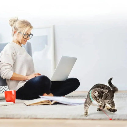 Paw Star LED Işıklı Otomatik Kedi Oyuncağı, Lazer Işık Başlığı - MAKKA