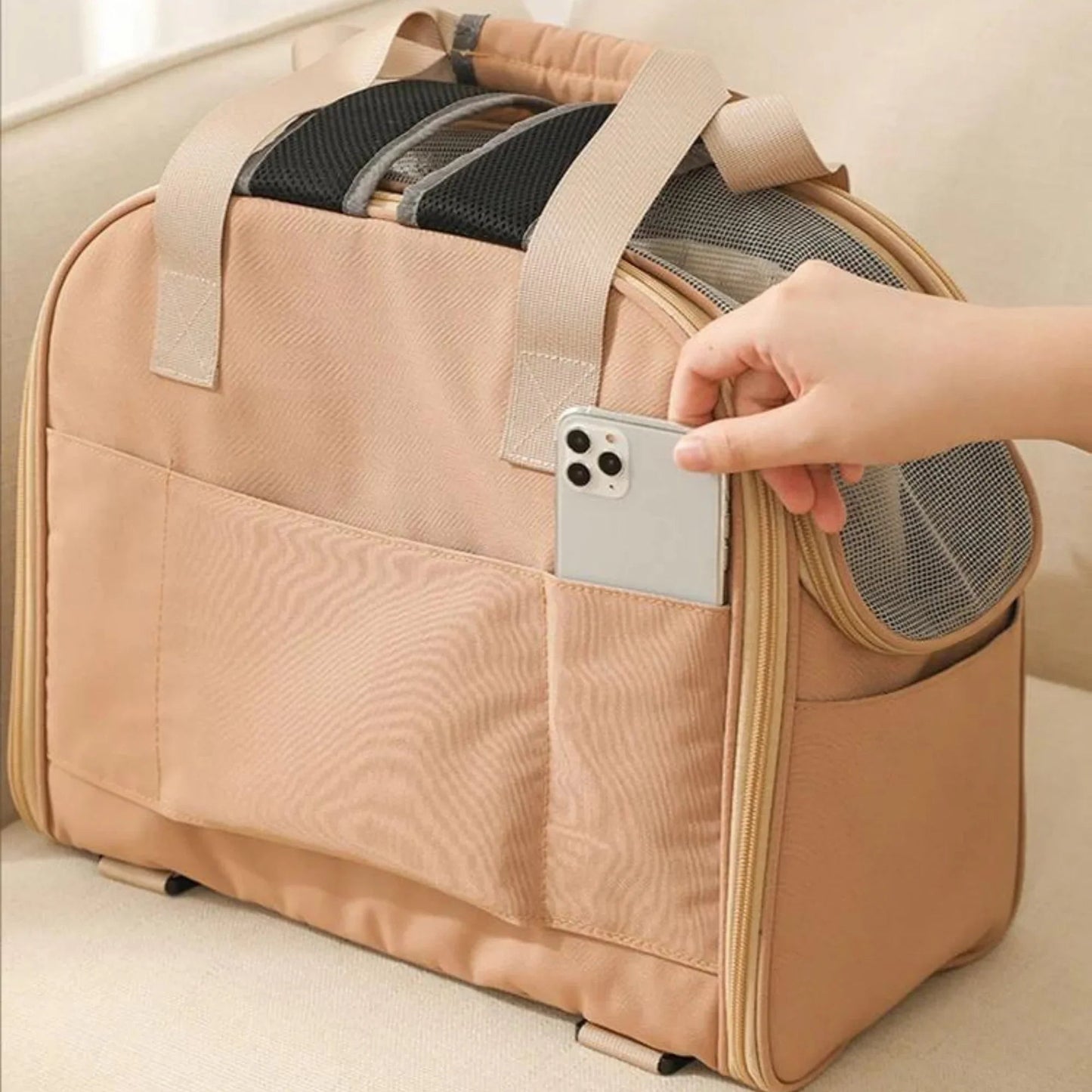 Paw Star Şık Tasarım Evcil Hayvan Taşıma Çantası - MAKKA