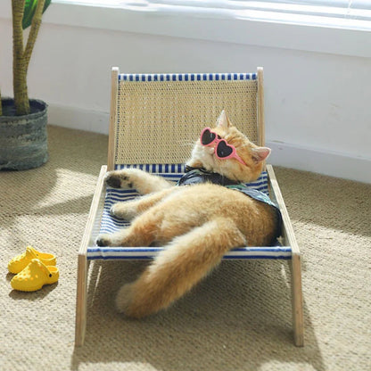 Paw Star Tropikal Kedi Şezlongu - MAKKA