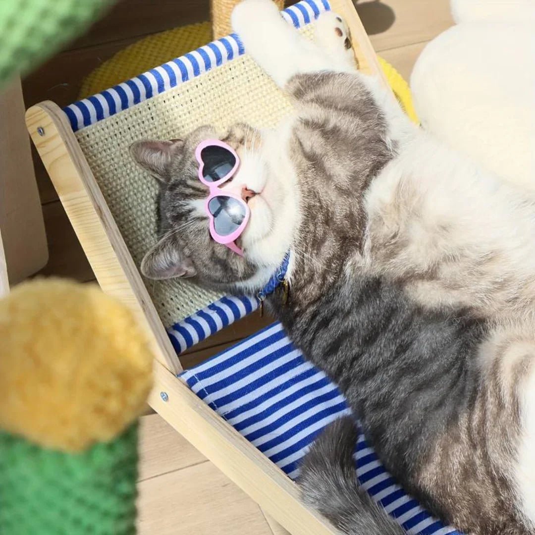 Paw Star Tropikal Kedi Şezlongu - MAKKA