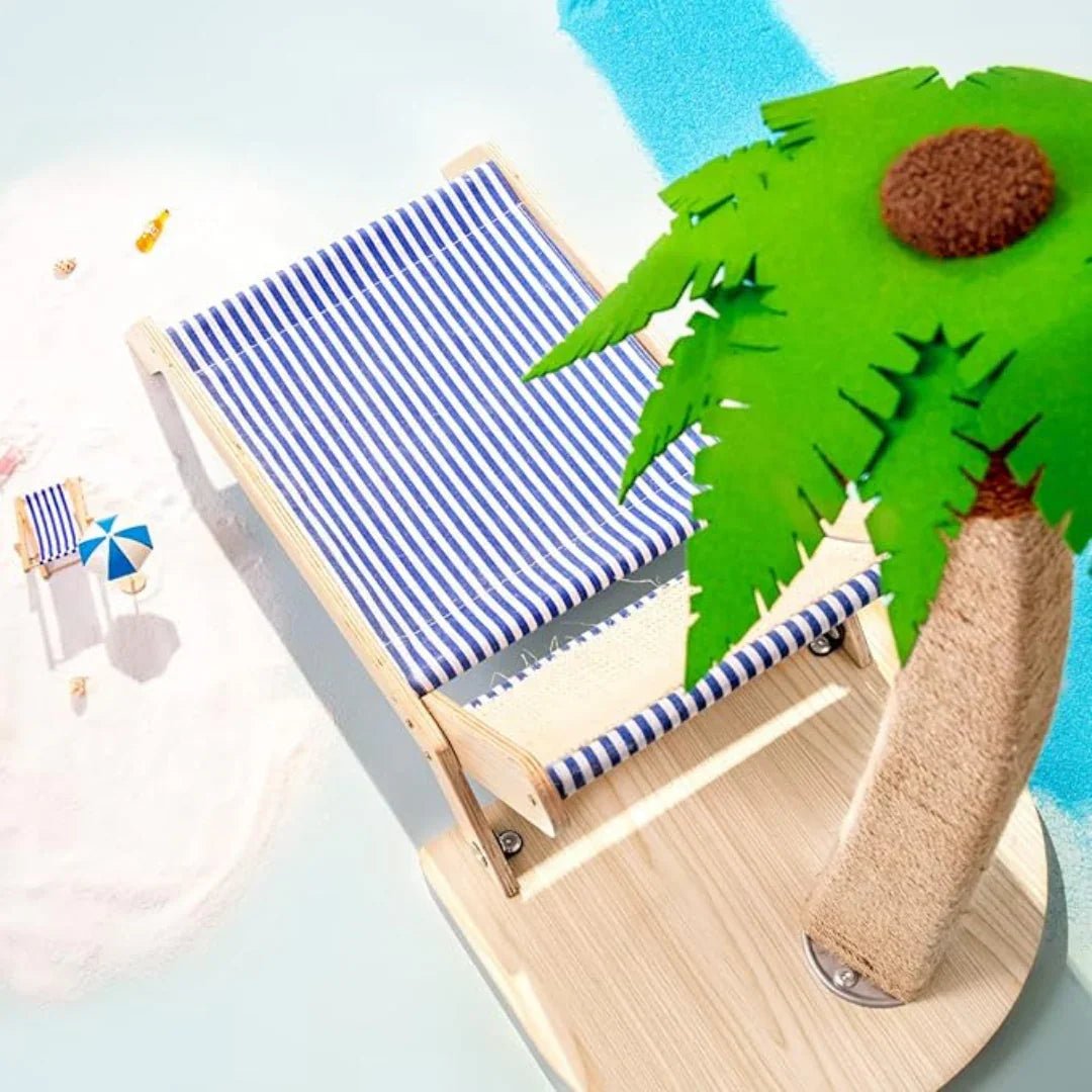 Paw Star Tropikal Kedi Şezlongu - MAKKA