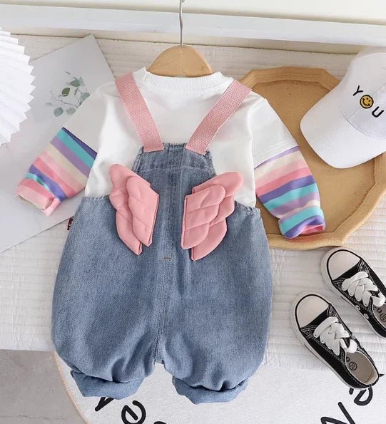 Peluş Astarlı Kız Tulum ve Uzun Kollu Sweet Takım - MAKKA