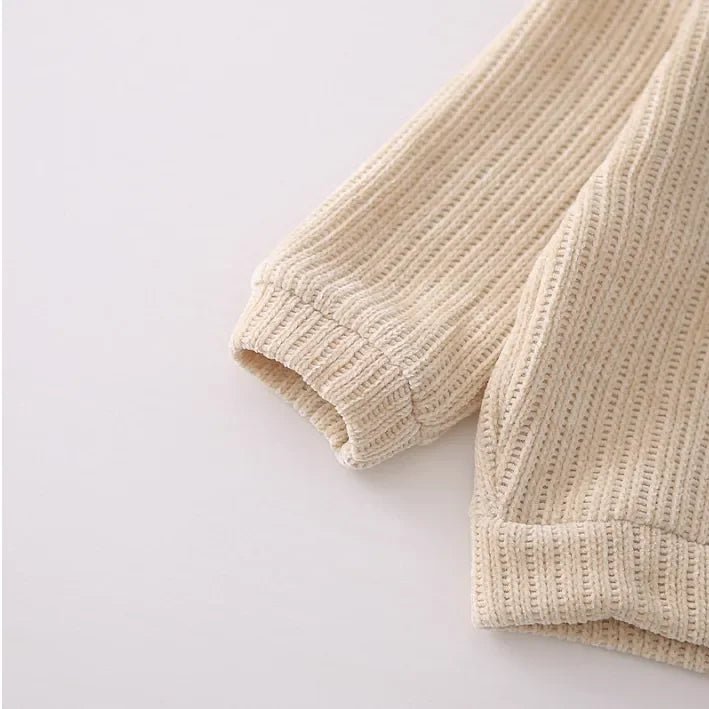 Peluş Kapüşonlu Erkek Çocuk Takımı Kot Pantolonlu Rahat Set - MAKKA