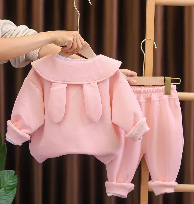 Pembe 1 - 6 Yaş Kız Çocuk 3 Parça Pamuk Karışımlı Takım - MAKKA