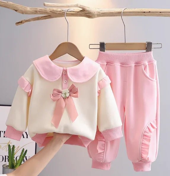 Pembe Kız Çocuk Alt Üst Takım 1 - 5 Yaş Rahat - MAKKA