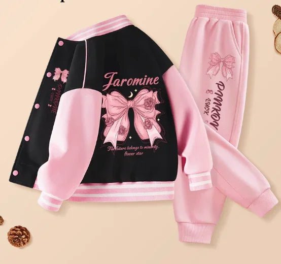 Pembeli Pembe Kız Çocuk Pamuklu İki Parça Rahat Takım - MAKKA