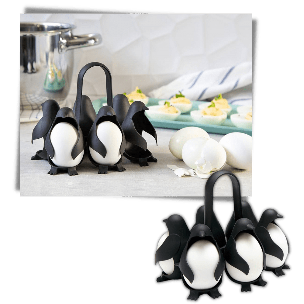 Penguen Silikon Yumurta Tutucu ve Haşlama Kabı Isıya Dayanıklı 6'lı - MAKKA