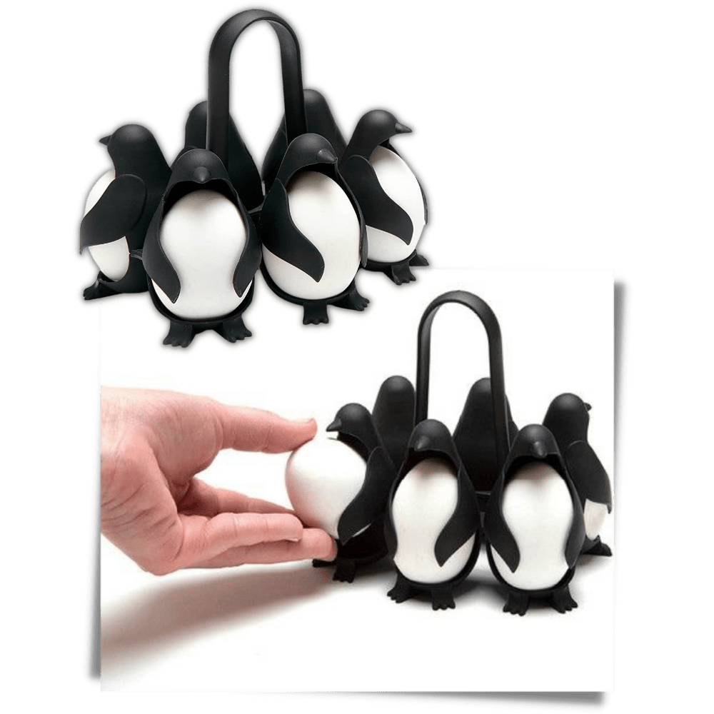 Penguen Silikon Yumurta Tutucu ve Haşlama Kabı Isıya Dayanıklı 6'lı - MAKKA