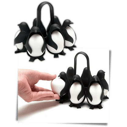 Penguen Silikon Yumurta Tutucu ve Haşlama Kabı Isıya Dayanıklı 6'lı - MAKKA