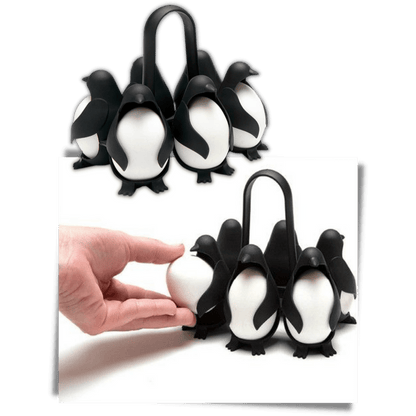 Penguen Silikon Yumurta Tutucu ve Haşlama Kabı Isıya Dayanıklı 6'lı - MAKKA