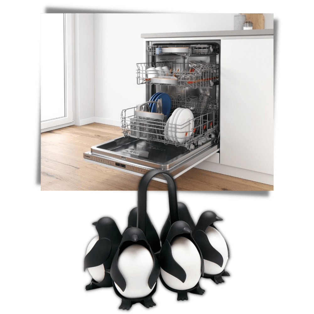 Penguen Silikon Yumurta Tutucu ve Haşlama Kabı Isıya Dayanıklı 6'lı - MAKKA