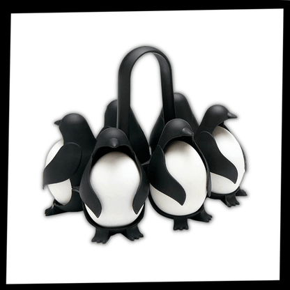 Penguen Silikon Yumurta Tutucu ve Haşlama Kabı Isıya Dayanıklı 6'lı - MAKKA