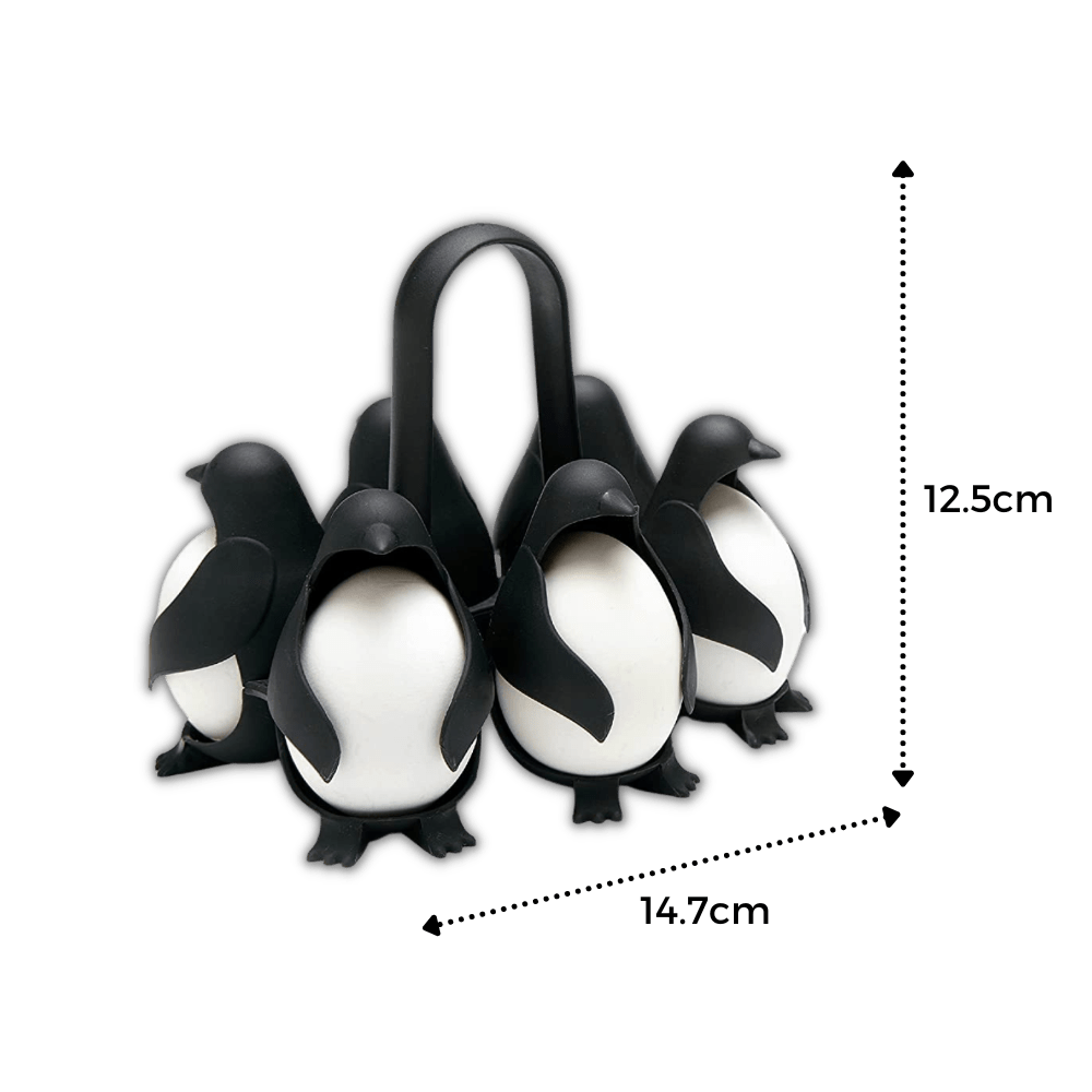 Penguen Silikon Yumurta Tutucu ve Haşlama Kabı Isıya Dayanıklı 6'lı - MAKKA