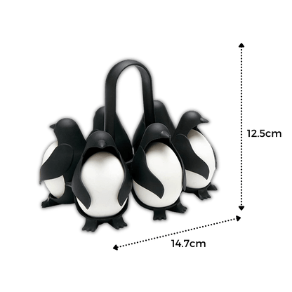 Penguen Silikon Yumurta Tutucu ve Haşlama Kabı Isıya Dayanıklı 6'lı - MAKKA