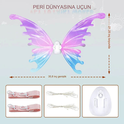 Pilli Çocuk Çok Fonksiyonlu Melek ve Dinozor Kanatları - MAKKA