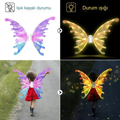 Pilli Çocuk Çok Fonksiyonlu Melek ve Dinozor Kanatları - MAKKA