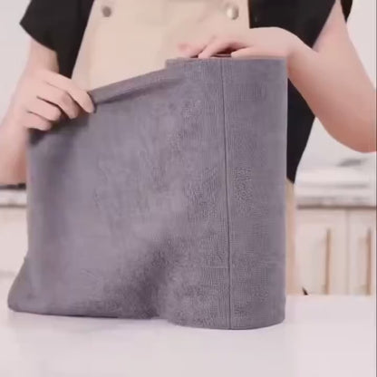 50 Yaprak Mikrofiber Tekrar Kullanılabilir Süper Emici Mutfak Havlusu Rulosu