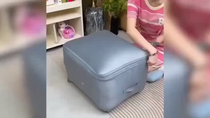 Geniş 3 Katmanlı Şeffaf Pencere Saklama Çantası Battaniye Giysi İçin