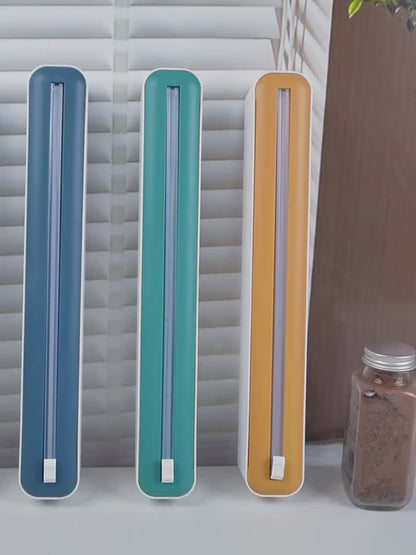 Çok İşlevli Mutfak Folyo Kutusu İki Yönlü Kesici Dayanıklı Organizatör