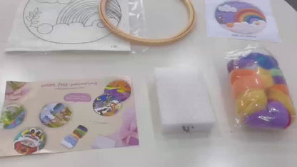 Köpek Desenli Yün Keçe Başlangıç Kiti İğne Felting Seti