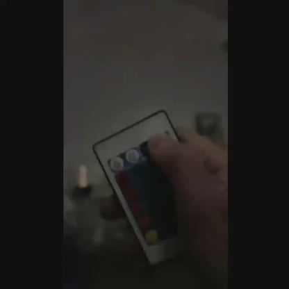 16 Renkli Kuzey Işığı Projeksiyon Kristal Küp Gece Lambası