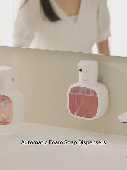 Duvara Monte Otomatik Şarjlı Sensörlü Köpük Sıvı Sabun Dispenseri 500ml