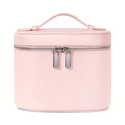 PU Deri Seyahat Makyaj Çantası Bölmeli Organizer Fermuarlı - MAKKA
