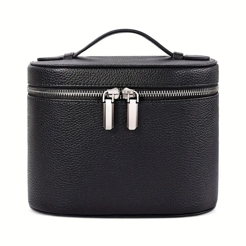 PU Deri Seyahat Makyaj Çantası Bölmeli Organizer Fermuarlı - MAKKA
