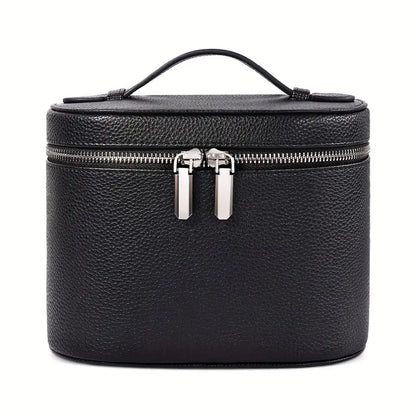 PU Deri Seyahat Makyaj Çantası Bölmeli Organizer Fermuarlı - MAKKA