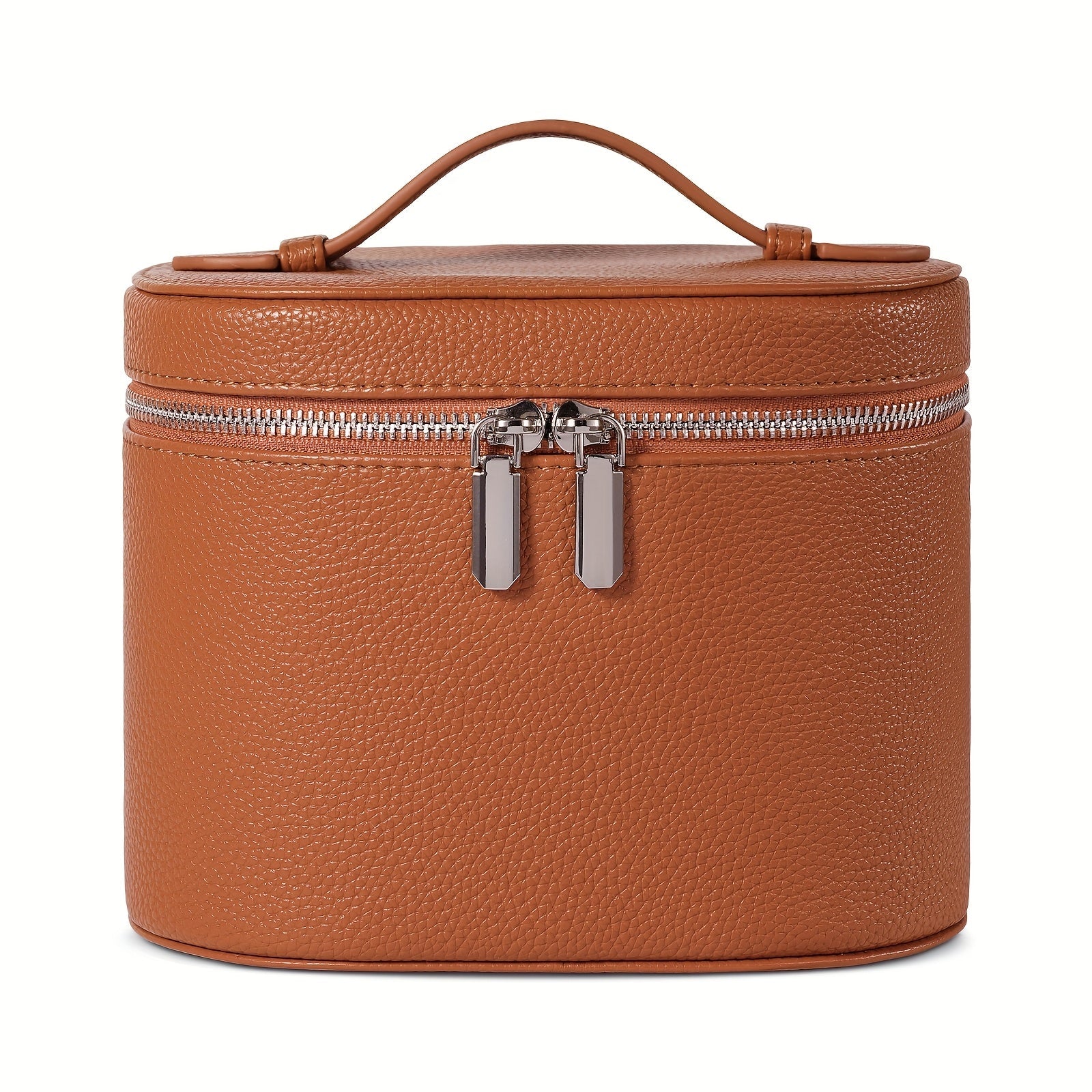 PU Deri Seyahat Makyaj Çantası Bölmeli Organizer Fermuarlı - MAKKA